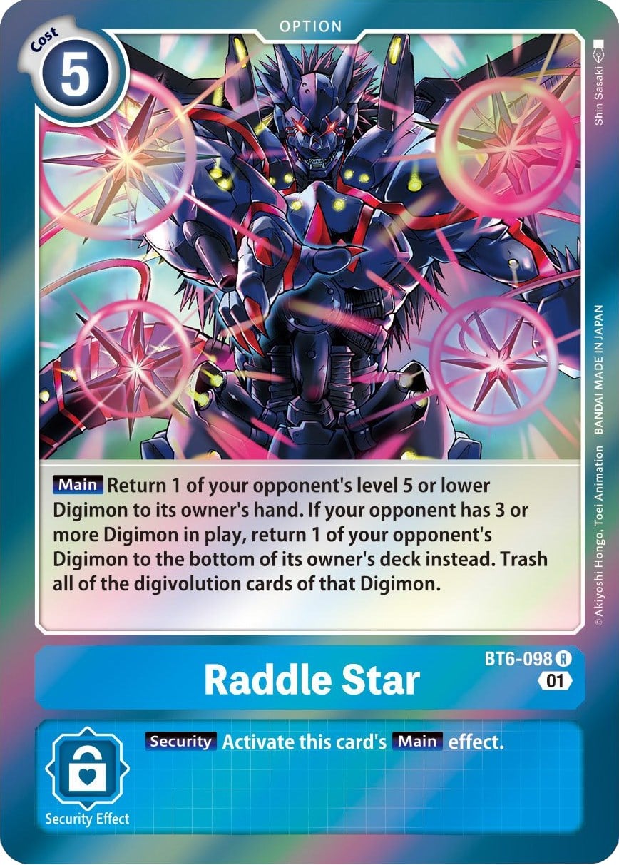 Raddle Star BT6-098 [ Inglese / Giapponese ]