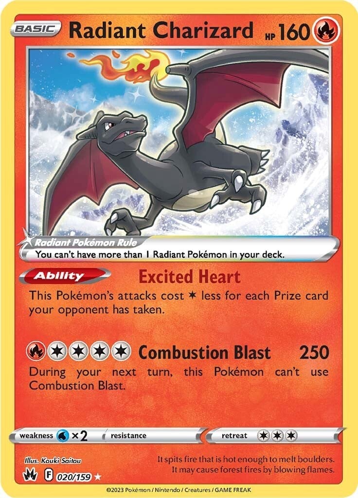 Charizard Lucente - Zenit Regale 020/159 [ Italiano ]