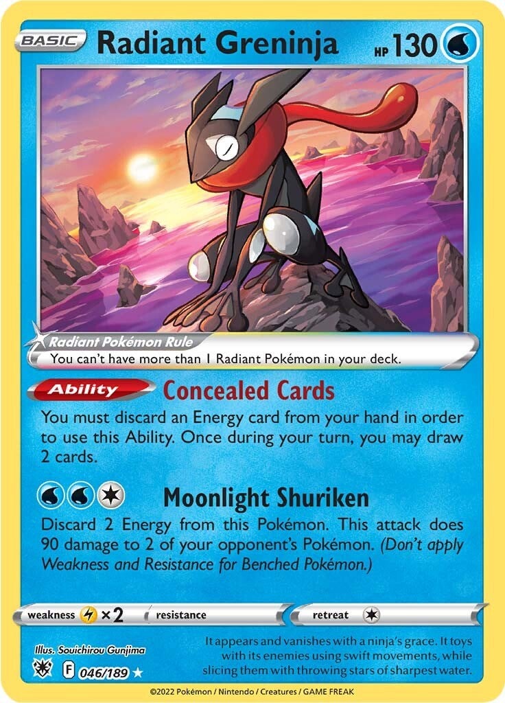 Greninja Lucente - Lucentezza Siderale 046/189 [ Italiano / Inglese ]