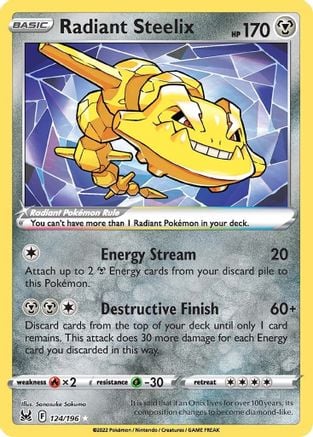 Steelix Lucente - Origine Perduta 124/196 [ Italiano ]