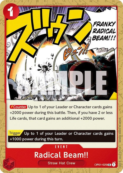 Radical Beam!! OP01-029 [ Inglese / Giapponese / Francese / Cinese Semplificato ]