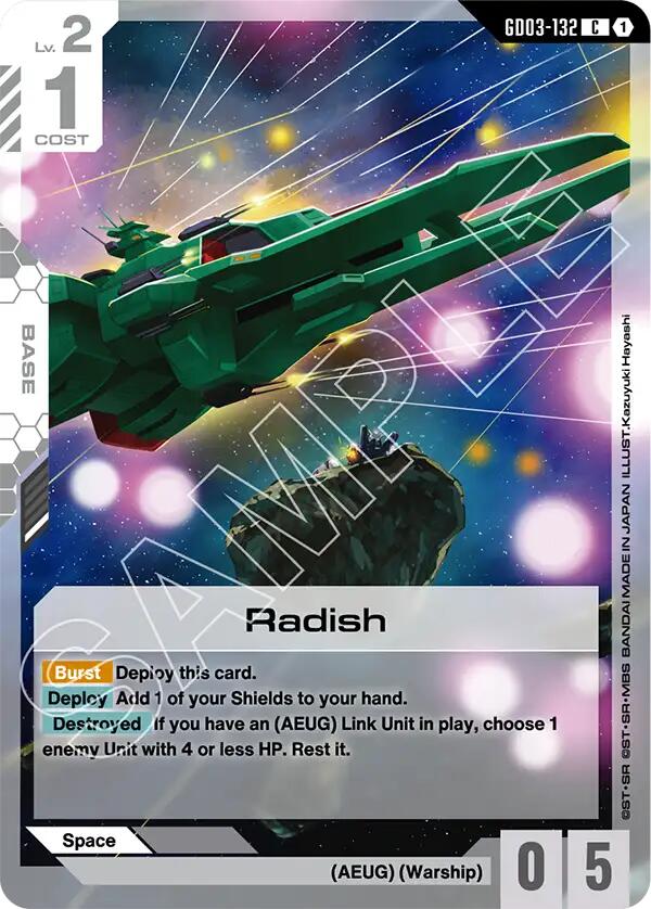 Radish GD03-132 [ Inglese / Giapponese ]