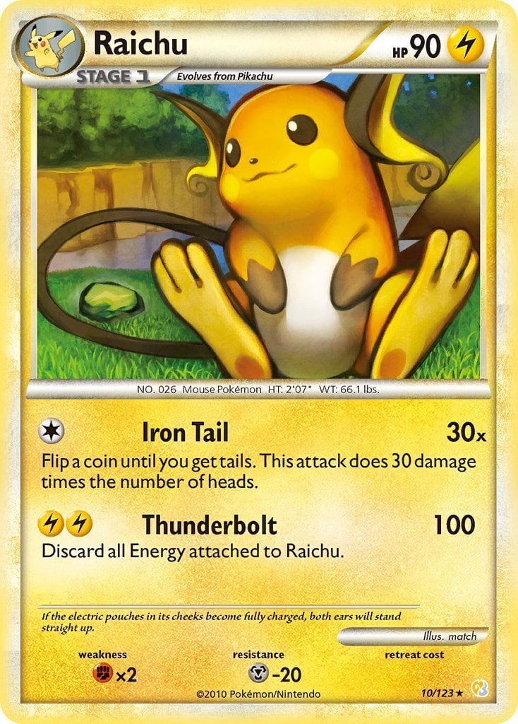 Raichu - HeartGold SoulSilver 010/123 [ Italiano / Inglese ]