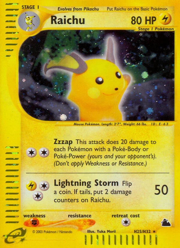 Raichu - Skyridge 27/144 [ Italiano / Inglese ]