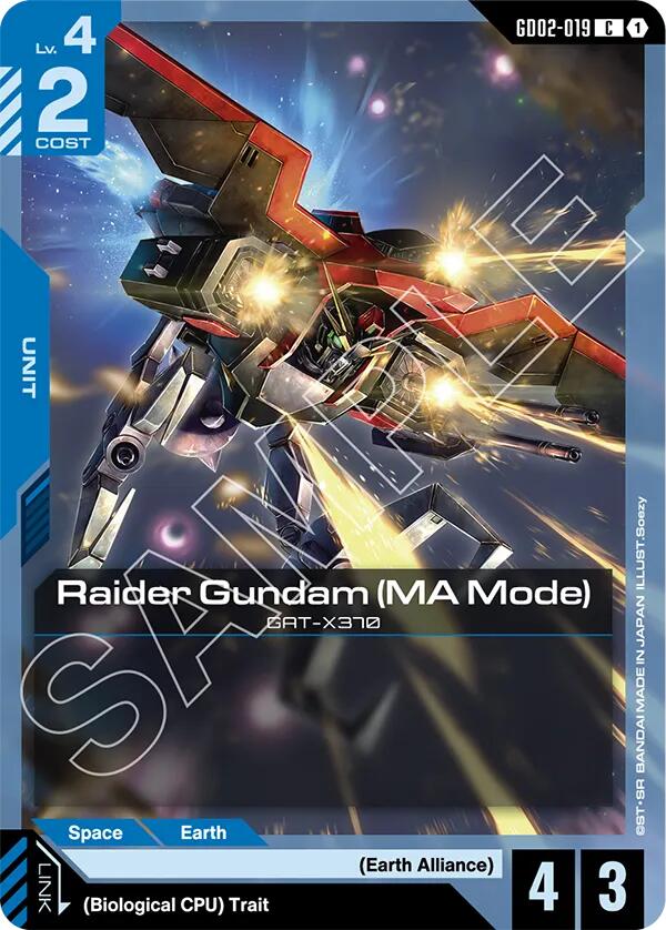 Raider Gundam GD02-019 [ Inglese / Giapponese ]