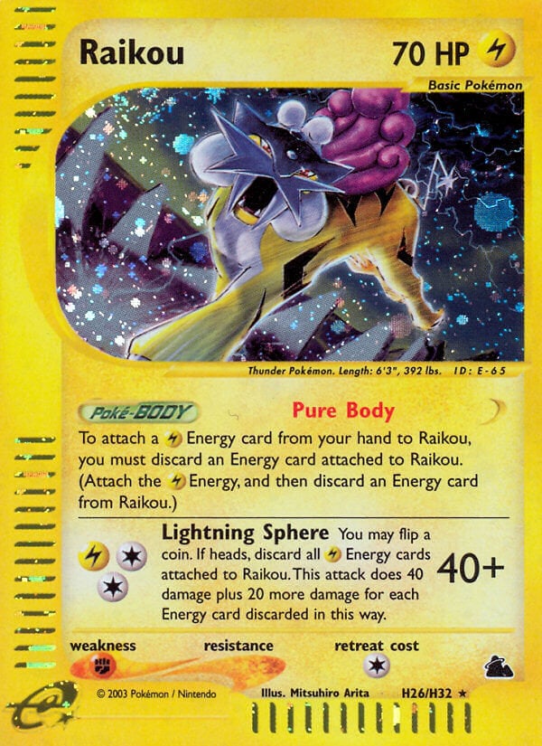 Raikou - Skyridge 28/144 [ Italiano / Inglese ]