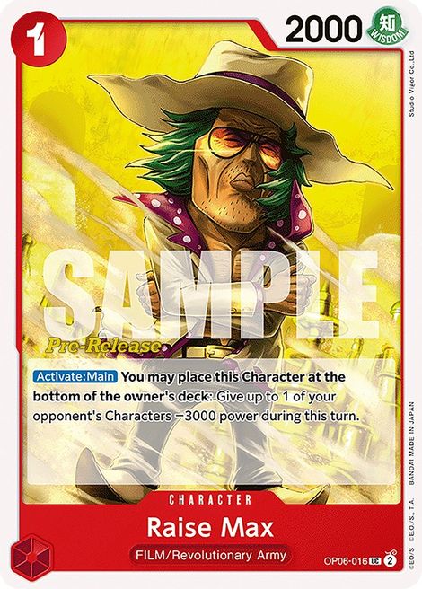 Raise Max OP06-016 [ Inglese / Giapponese / Francese / Cinese Semplificato ]