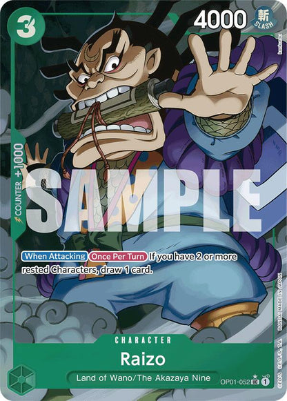 Raizo OP01-052 [ Inglese / Giapponese / Francese / Cinese Semplificato ]