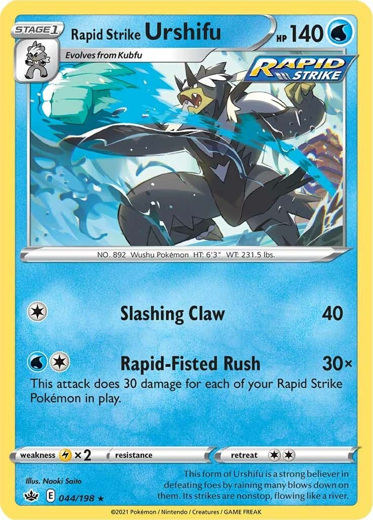 Urshifu Pluricolpo - Regno Glaciale 044/198 [ Italiano / Inglese ]