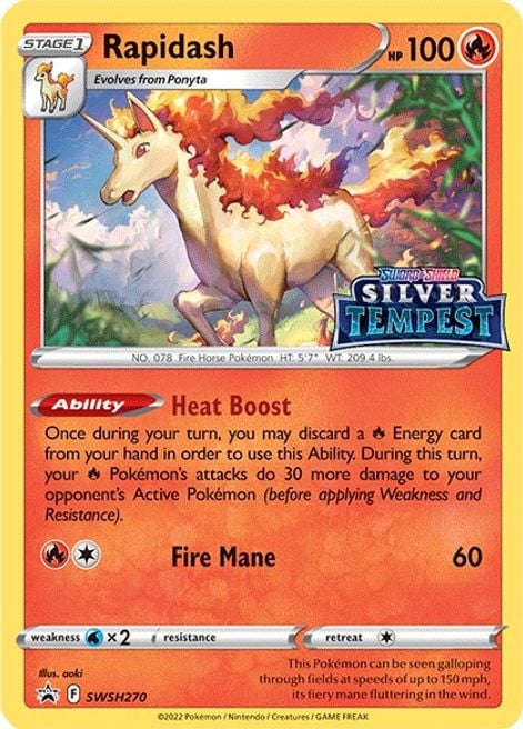 Rapidash - Tempesta Argentata 022/195 [ Italiano / Inglese ]