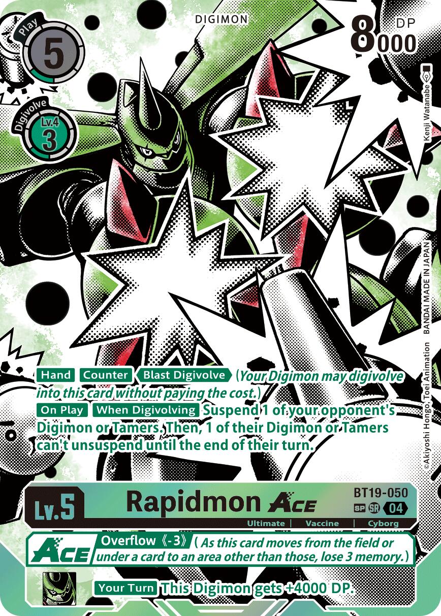 Rapidmon ACE BT19-050 [ Inglese / Giapponese ]