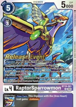 RaptorSparrowmon BT19-061 [ Inglese / Giapponese ]