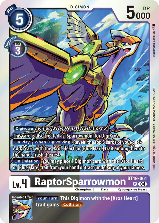 RaptorSparrowmon BT19-061 [ Inglese / Giapponese ]