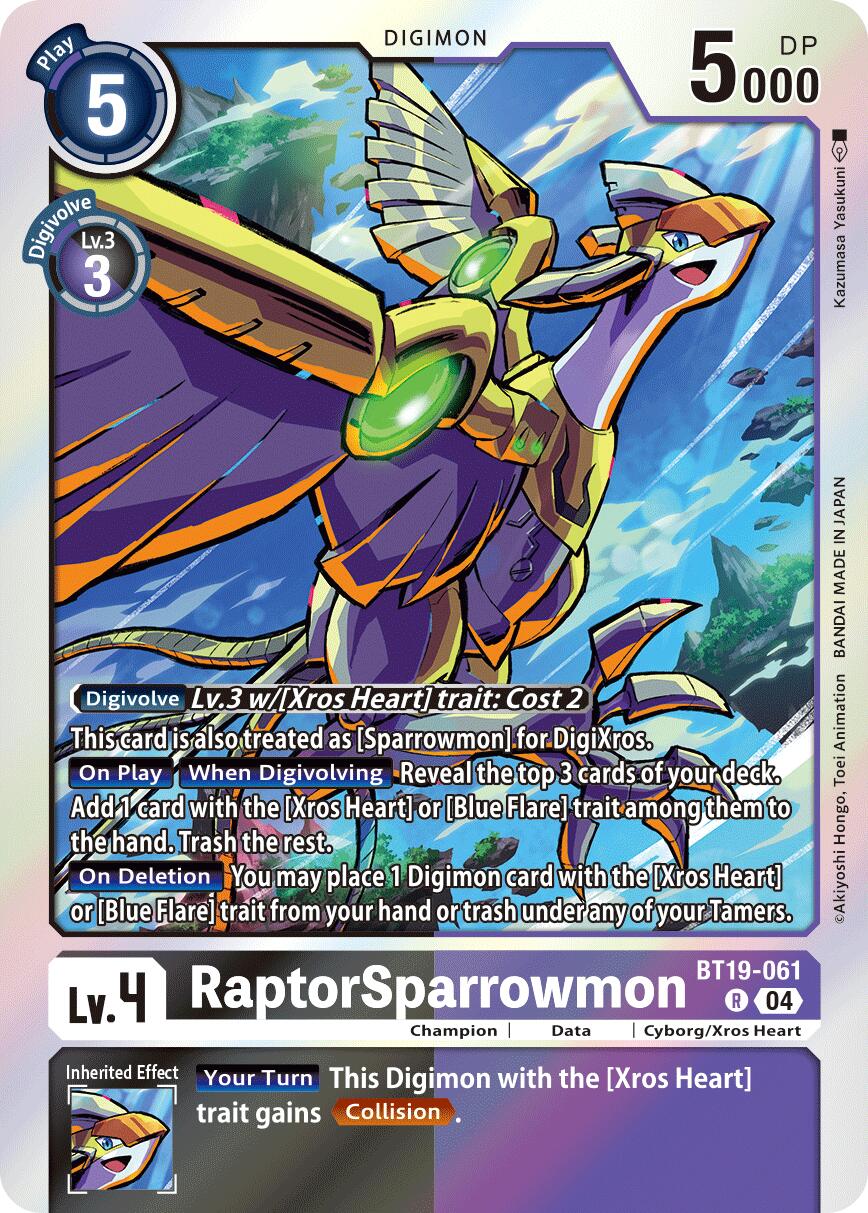 RaptorSparrowmon BT19-061 [ Inglese / Giapponese ]
