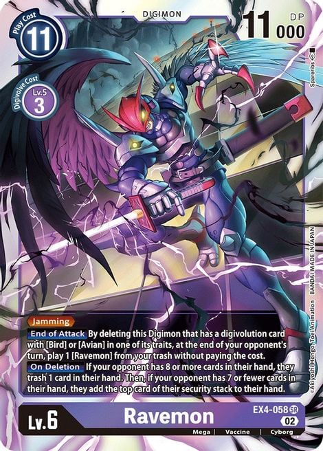 Ravemon EX4-058 [ Inglese / Giapponese ]