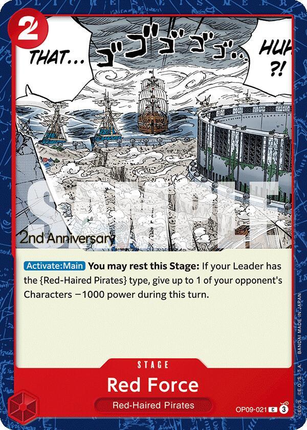 Red Force OP09-021 [ Inglese / Giapponese / Francese / Cinese Semplificato ]