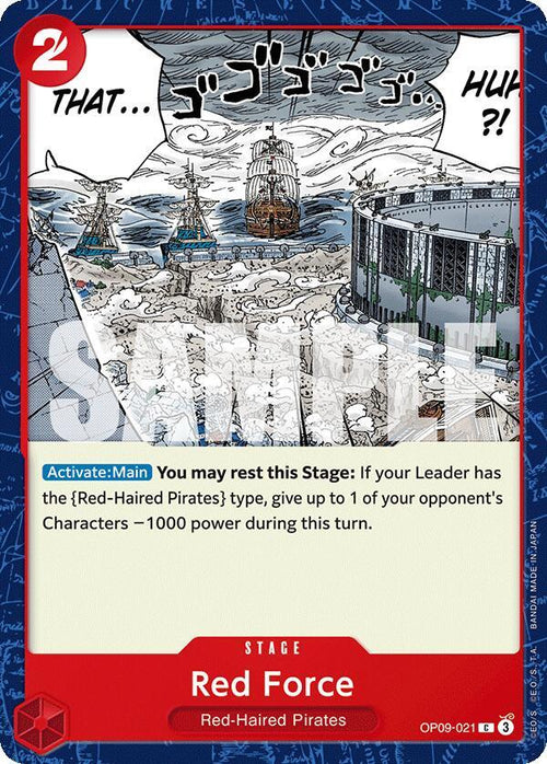 Red Force OP09-021 [ Inglese / Giapponese / Francese / Cinese Semplificato ]