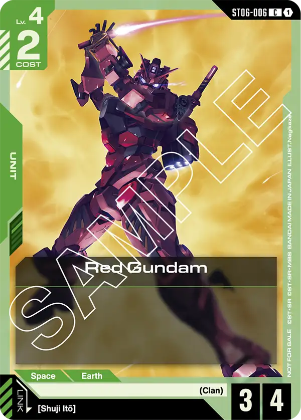 Red Gundam ST06-006 [ Inglese / Giapponese ]