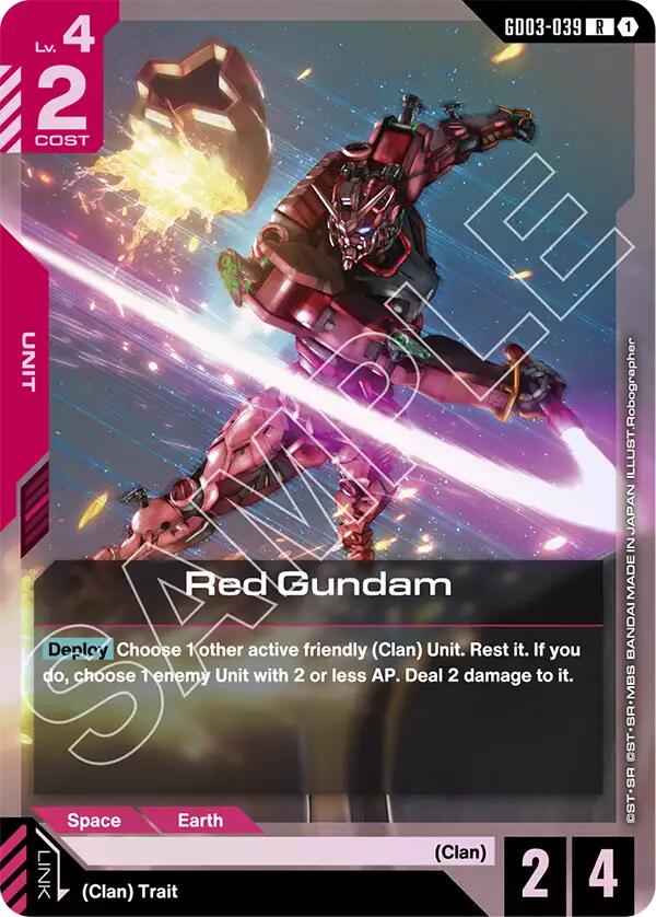 Red Gundam GD03-039 [ Inglese / Giapponese ]