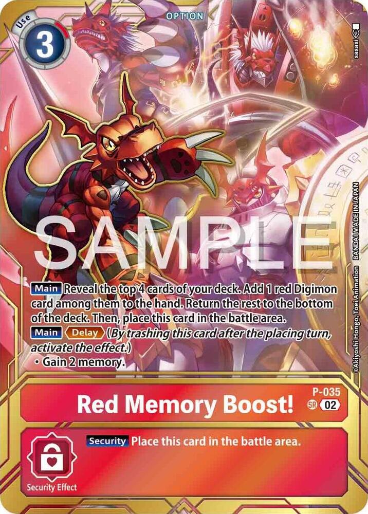 Red Memory Boost! P-035 [ Inglese / Giapponese ]