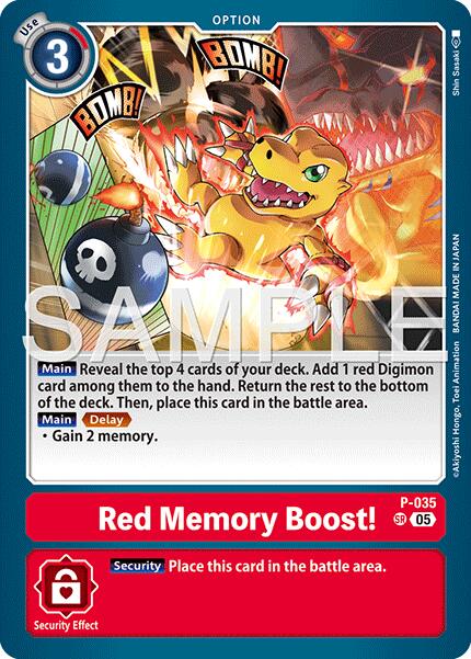 Red Memory Boost! P-035 [ Inglese / Giapponese ]