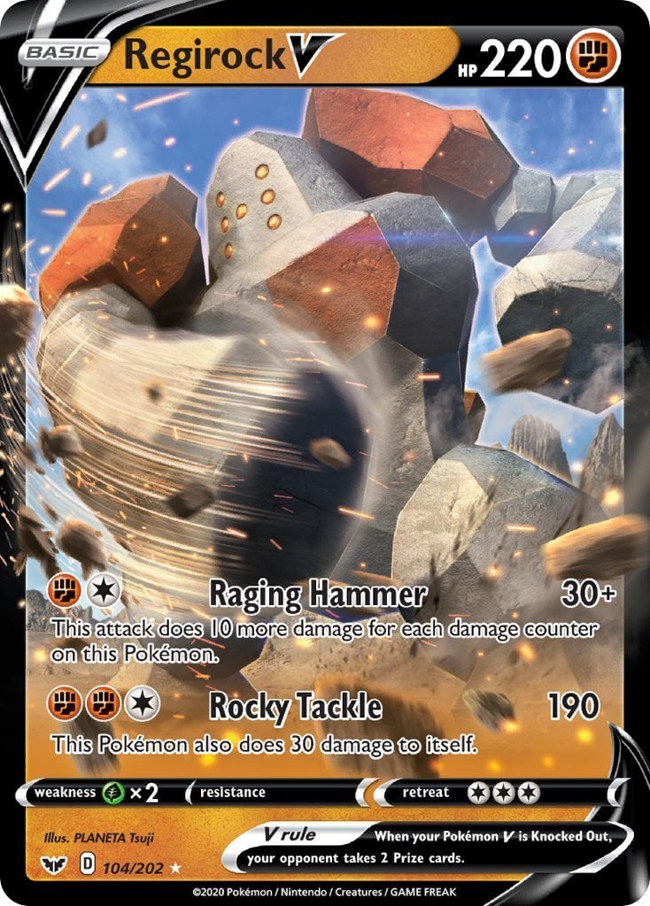 Regirock V - Spada e Scudo 104/202 [ Italiano / Inglese ]