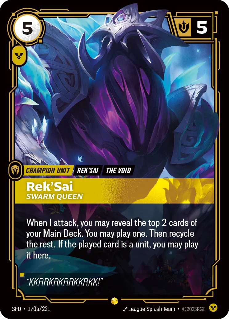 Rek'Sai - Swarm Queen [ Inglese / Cinese Semplificato ]