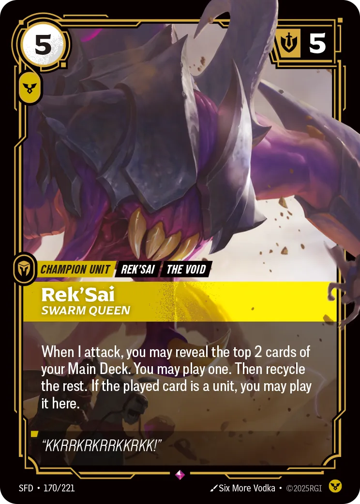 Rek'Sai - Swarm Queen [ Inglese / Cinese Semplificato ]