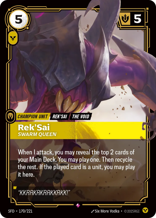 Rek'Sai - Swarm Queen [ Inglese / Cinese Semplificato ]