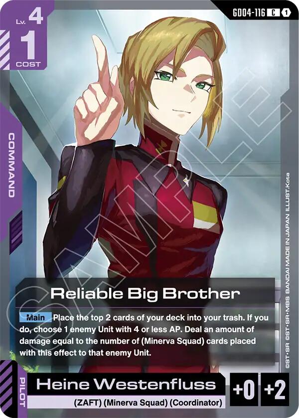 Reliable Big Brother GD04-116 [ Inglese / Giapponese ]