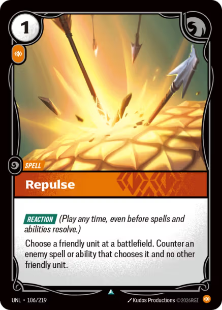 Repulse (Uncommon) [ Inglese / Cinese Semplificato ]