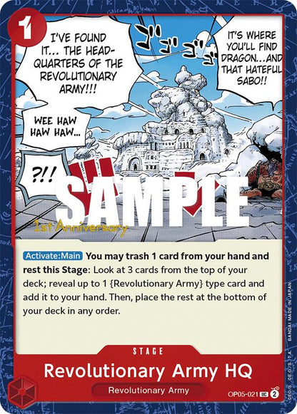 Revolutionary Army HQ OP05-021 [ Inglese / Giapponese / Francese / Cinese Semplificato ]