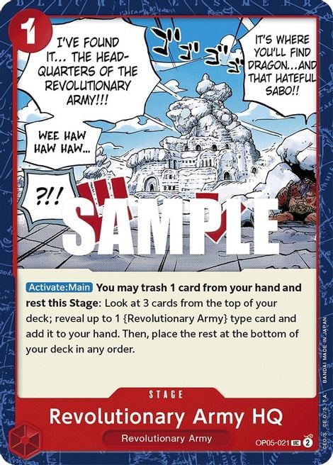 Revolutionary Army HQ OP05-021 [ Inglese / Giapponese / Francese / Cinese Semplificato ]