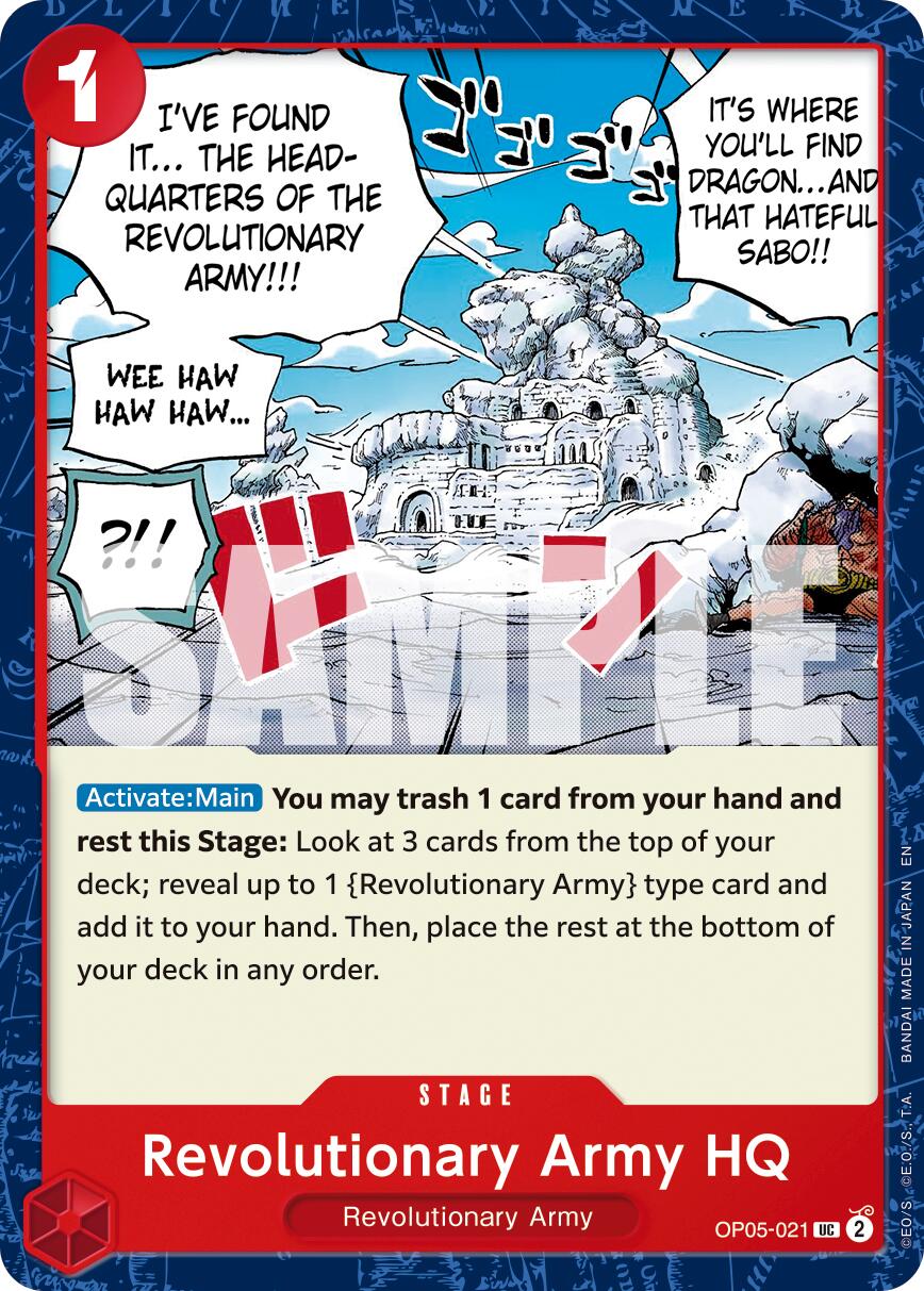 Revolutionary Army HQ OP05-021 [ Inglese / Giapponese / Francese / Cinese Semplificato ]