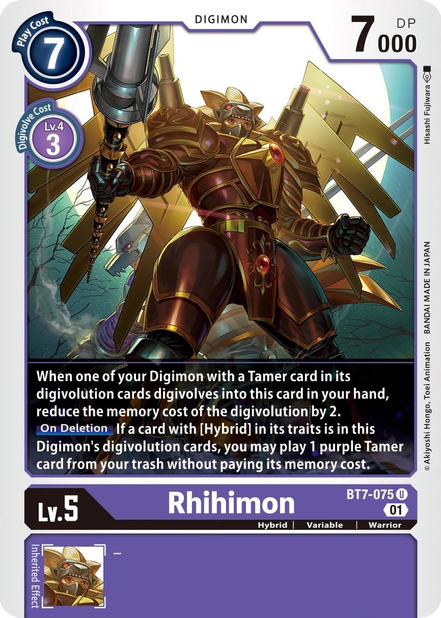 Rhihimon BT7-075 [ Inglese / Giapponese ]