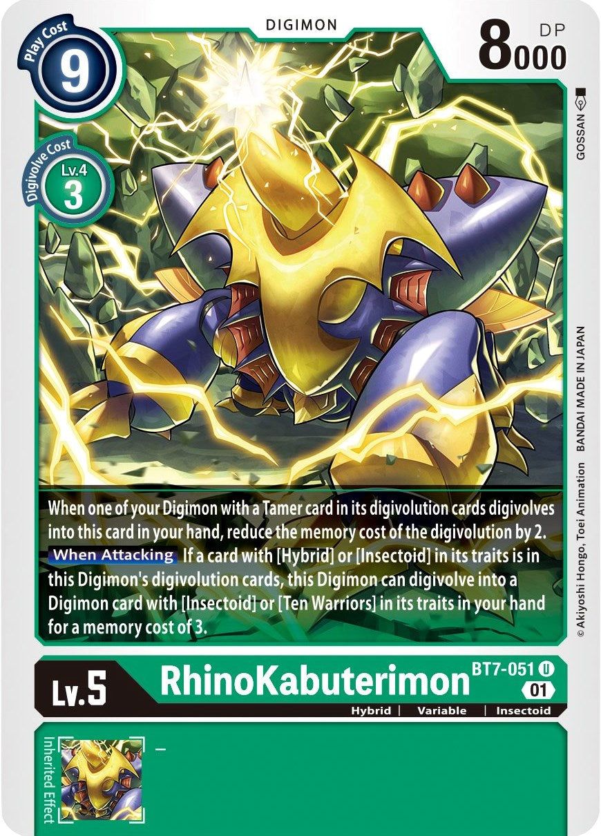 Rhinokabuterimon BT7-051 [ Inglese / Giapponese ]