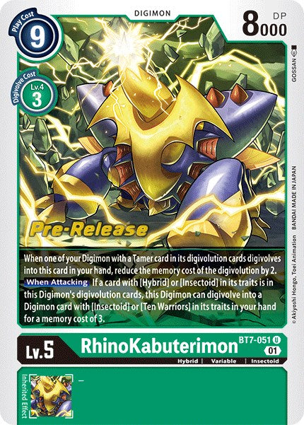 Rhinokabuterimon BT7-051 [ Inglese / Giapponese ]