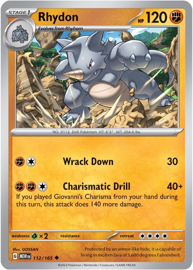 Rhydon - 151 112/165 [ Italiano / Inglese ]