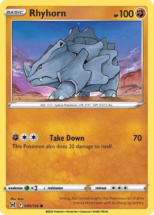 Rhyhorn - Origine Perduta 089/196 [ Italiano ]
