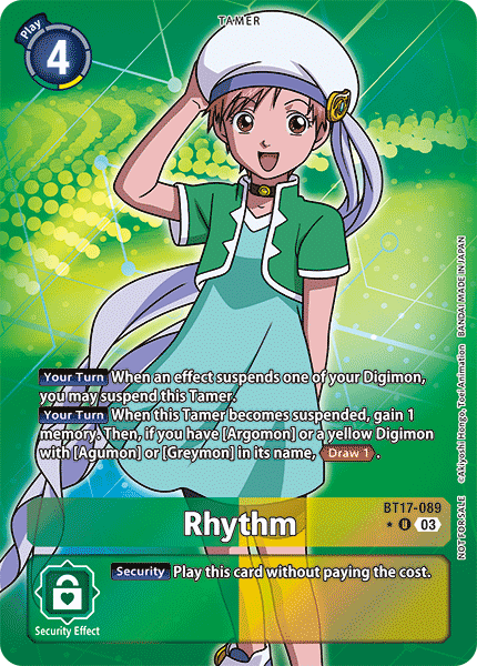 Rhythm BT17-089 [ Inglese / Giapponese ]