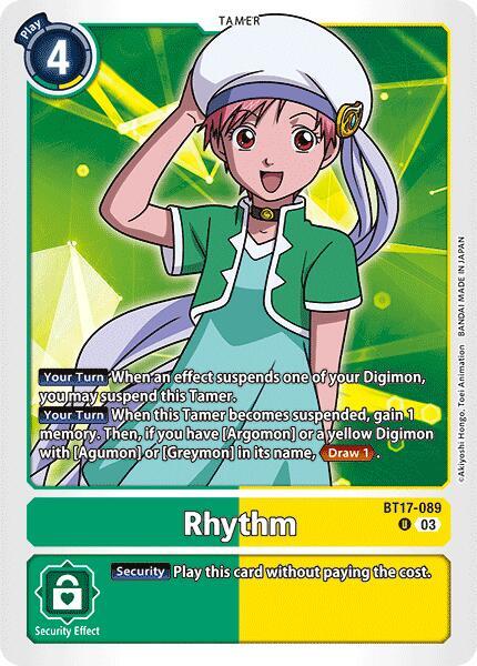 Rhythm BT17-089 [ Inglese / Giapponese ]