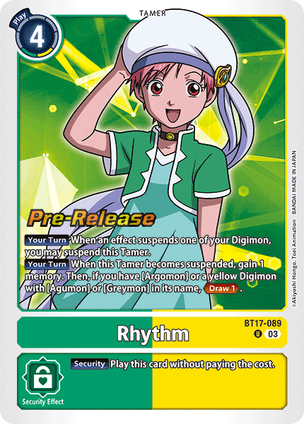Rhythm BT17-089 [ Inglese / Giapponese ]