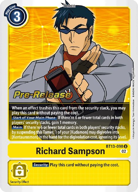 Richard Sampson BT13-098 [ Inglese / Giapponese ]