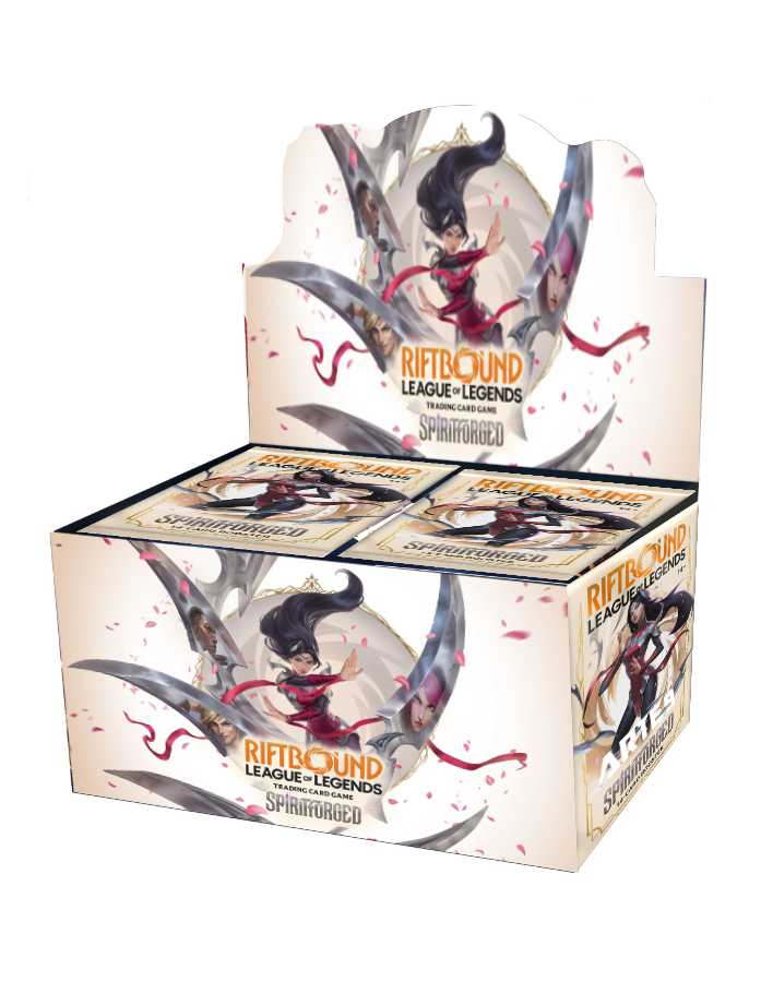 Riftbound League of Legends TCG Spiritforged Booster Display 24 Buste Inglese