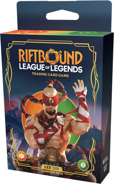 Riftbound League of Legends TCG Origins Champion Deck Lee Sin Mazzo 60 Carte Inglese