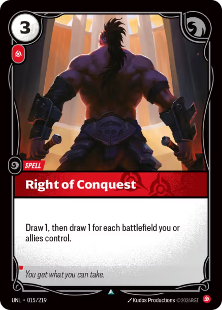 Right of Conquest (Uncommon) [ Inglese / Cinese Semplificato ]