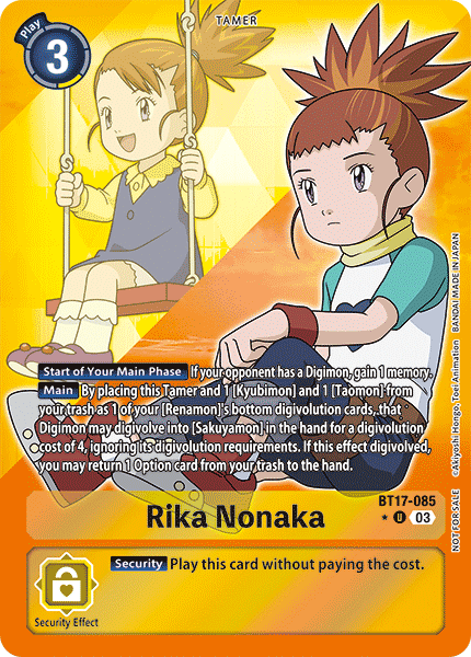 Rika Nonaka BT17-085 [ Inglese / Giapponese ]