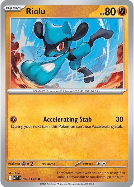 Riolu - Megaevoluzione 076/132 [ Italiano / Inglese ]