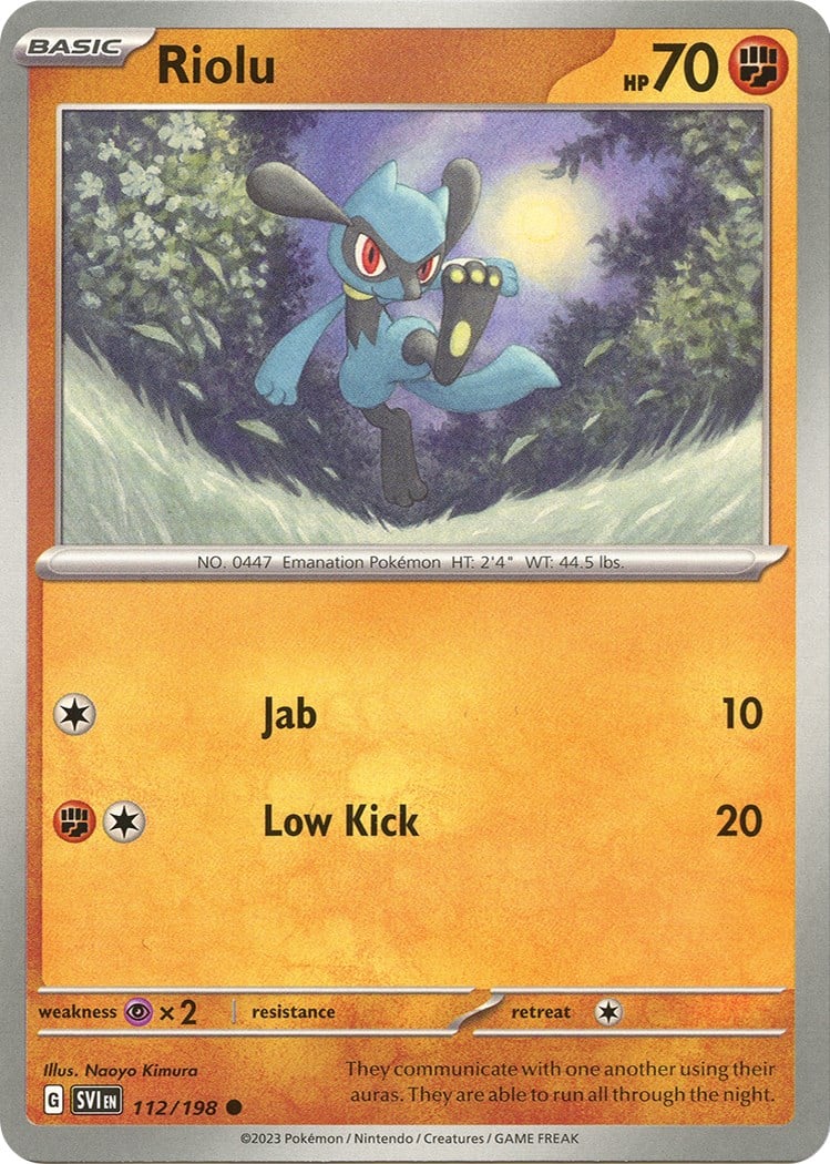 Riolu - Scarlatto e Violetto 112/198 [ Italiano ]