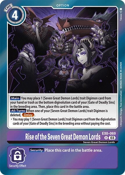 Rise of the Seven Great Demon Lords EX6-069 [ Inglese / Giapponese ]